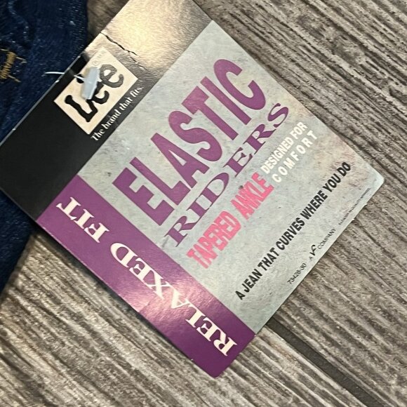 Vtg Lee Riders Mom Jeans Womens 12M Classic Fit Denim Tapered Leg High Rise USA - Picture 2 of 8